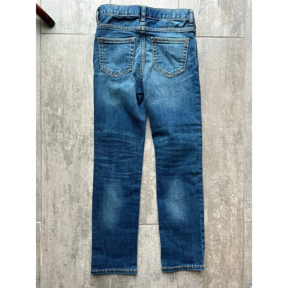 Gap Kids Straight Leg Medium Wash Stretch Jeans Boys 7 Slim Everyday School